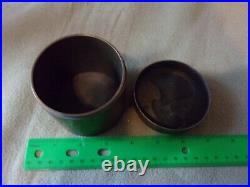 Her Stephan Von Schlik Graf Bronze canister container Match box or tobacco Jar