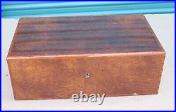 Hermes Cigar Humidor Lacquered Burl Wood Box Elie Bleu Birdseye Burl 16x9x6