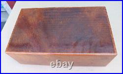 Hermes Cigar Humidor Lacquered Burl Wood Box Elie Bleu Birdseye Burl 16x9x6