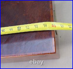 Hermes Cigar Humidor Lacquered Burl Wood Box Elie Bleu Birdseye Burl 16x9x6