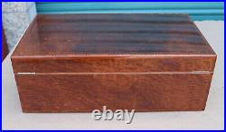 Hermes Cigar Humidor Lacquered Burl Wood Box Elie Bleu Birdseye Burl 16x9x6