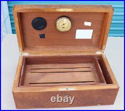 Hermes Cigar Humidor Lacquered Burl Wood Box Elie Bleu Birdseye Burl 16x9x6