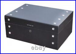 High End Table Humidor Black Box