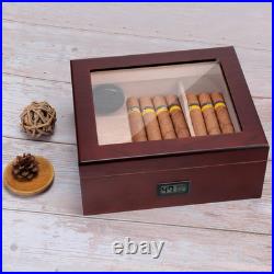 High Gloss Cigar Humidor Cigar Box and Travel Humidor with Humidifier Hygrometer
