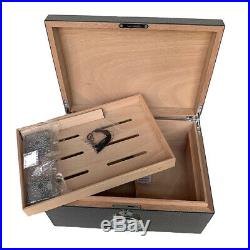 High Quality Premium Cedar Wood Cigar Humidor Cabinet Large Capacity Cigar Box