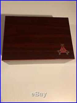 Hinged Lid Wooden Monte Cristo Cigar Box Humidor