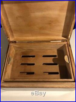 Hinged Lid Wooden Monte Cristo Cigar Box Humidor