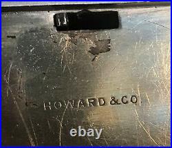 Howard & Co Sterling Silver Humidor for cigars. New York 1890. Art Deco design