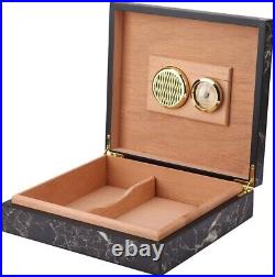 Humidor 20-50 cigars case Portable box Moisturizing Hygrometer humidification