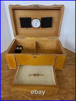 Humidor Burlwood Box with Lock