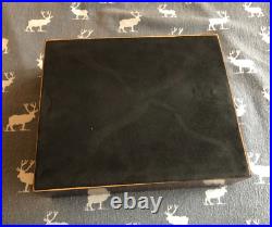 Humidor Cigar Box Burlwood Veneer Vintage
