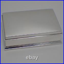 Humidor Cigar Box Gorham Sterling Silver Wooden Liner Humidor Cigar Box Gorham Sterling Silver Wooden Liner