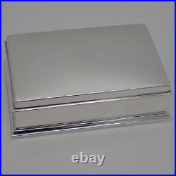 Humidor Cigar Box Gorham Sterling Silver Wooden Liner