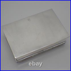 Humidor Cigar Box Gorham Sterling Silver Wooden Liner Humidor Cigar Box Gorham Sterling Silver Wooden Liner