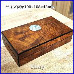 Humidor Cigar Box Set with Humidifier and Hygrometer Brown Stylish and Cool