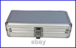 Humidor Cigar Travel in silver aluminum lined SameDayHandling New &FastFREE USPS