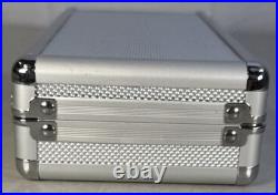 Humidor Cigar Travel in silver aluminum lined SameDayHandling New &FastFREE USPS