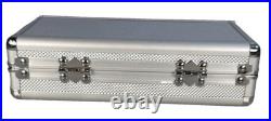 Humidor Cigar Travel in silver aluminum lined SameDayHandling New &FastFREE USPS
