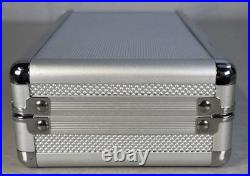Humidor Cigar Travel in silver aluminum lined SameDayHandling New &FastFREE USPS