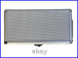 Humidor Cigar Travel in silver aluminum lined SameDayHandling New &FastFREE USPS