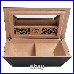 Humidor Supreme Aria Cigar Humidor Wood Box, 40-80 Cigar Storage, Modern Design