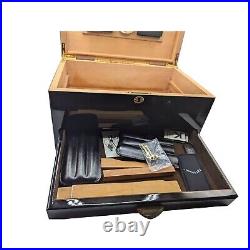 Humidor Supreme Limited Edition Cigar Humidor Box With Hygrometer & Accessories