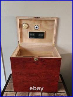 Humidor Supreme Medici Premium Cigar Humidor Cedar Wood Box -300Ct Cigar Storage Humidor Supreme Medici Premium Cigar Humidor Cedar Wood Box -300Ct Cigar Storage