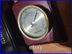 Humidor With G WATTS USA Wood Lined 10 1/4x8 3/4x4 1/2 Cigars Cherry Color