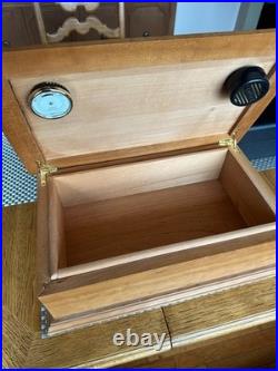 Humidor withSpanish Cedar Lining & Framed Original Labels DICK CUSTER & SEMINOLA
