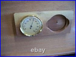 ITALIAN fine wood WOODEN BOX DESKTOP HUMIDOR WITH HYGROMETER MADE IN ITALY