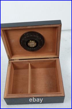 Italian Made Dark Wood Modello Depositato Santoro Cigar Humidor