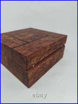 JB Blancpain Wooden Watch Box Display Case Humidor Style No Cushion Read