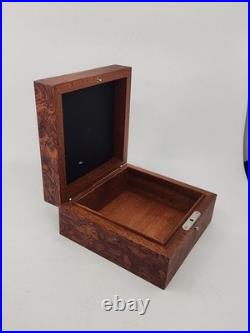 JB Blancpain Wooden Watch Box Display Case Humidor Style No Cushion Read
