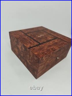 JB Blancpain Wooden Watch Box Display Case Humidor Style No Cushion Read