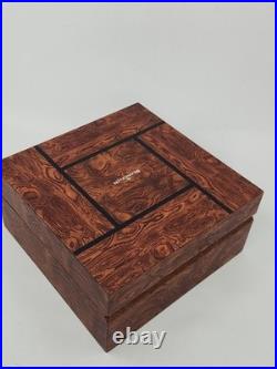 JB Blancpain Wooden Watch Box Display Case Humidor Style No Cushion Read