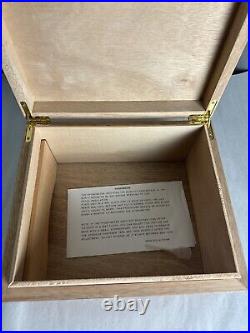 J. C. Newman Cigar Company Saxson Humidor Wood Box See Description