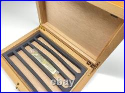 Jaeger lecoultre x adorini cedar wood humidor cigar box