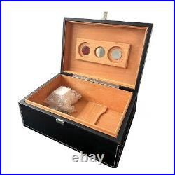 Jcr m Art Deco Style Humidor Lidded Box by Silver Match, French, Unworn