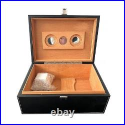Jcr m Art Deco Style Humidor Lidded Box by Silver Match, French, Unworn