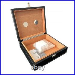 Jcr m Art Deco Style Humidor Lidded Box by Silver Match, French, Unworn