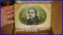 John Singleton Mosby, The Grey Ghost, Vintage Wooden Cigar Box