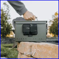 Klaro Humidors The Smoke Box Green 50 cal Humidor Holds 30-40 cigars
