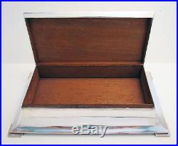LARGE Antique Sterling Silver CIGAR/HUMIDOR Cigarette Trinket Jewelry Case Box