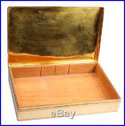 LARGE Tiffany & Co. Solid 14K Yellow Gold Cigar Box / Case Humidor 1207.28g