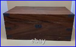 LARGE Vintage Dunhill Wood Cigar Humidor Box 13.5 NEEDS RESTORATION READ