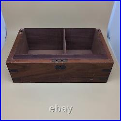 LARGE Vintage Dunhill Wood Cigar Humidor Box 13.5 NEEDS RESTORATION READ