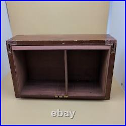 LARGE Vintage Dunhill Wood Cigar Humidor Box 13.5 NEEDS RESTORATION READ