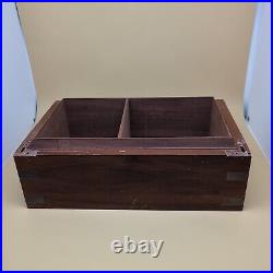 LARGE Vintage Dunhill Wood Cigar Humidor Box 13.5 NEEDS RESTORATION READ