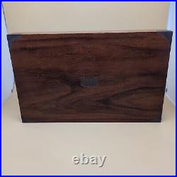 LARGE Vintage Dunhill Wood Cigar Humidor Box 13.5 NEEDS RESTORATION READ