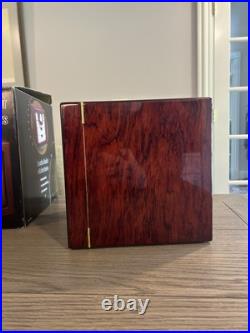 Lacquered Mahogany 4 Drawer Cigar Humidor Cabinet New in Box Lacquered Mahogany 4 Drawer Cigar Humidor Cabinet New in Box